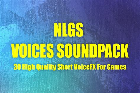 Nlgs Voices Soundpack Voices Sound Fx Unity Asset Store