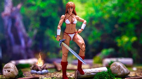 storm collectibles tyris flare 1 12 scale golden axe figure review [4k] youtube