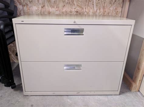 This is one way to maximize space in your office. Putty Hon 2 Drawer Lateral Filing Cabinet - 36 Inch Wide