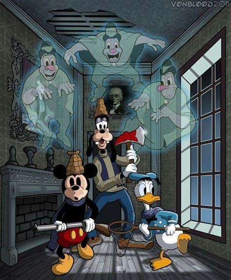 Mickey Mouse Donald And Goofy In The Haunted House Disney Pixar Disney And Dreamworks Disney