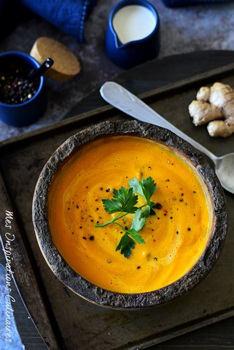 velouté de carotte et gingembre frais recette facile Le Blog cuisine
