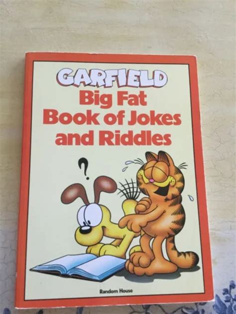 Garfield Big Fat Book Of Jokes And Riddles Jim Davis Paperback Like New 2000 Picclick