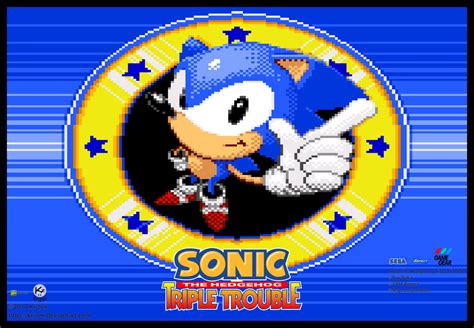 Sonic Triple Trouble Title Screen Poster By Krizeii On Deviantart