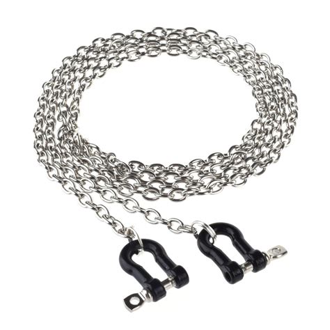 110 Scale Rc Car Metal Chain With Shackles 100cm Long For Rc Crawler