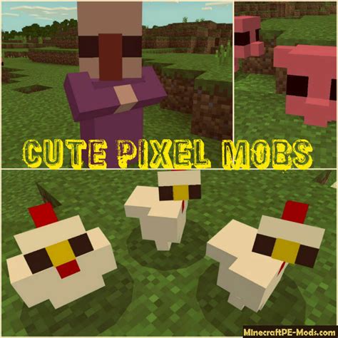 If you are looking for a pink and joyful texture pack to completely change the graphics of the game then this pack is a great option. Cute Pixel Mobs 16x MCPE Texture / Resource Pack 1.11, 1 ...