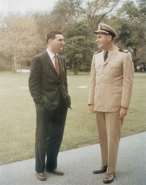 Kn C17685 Presidential Aide Kenneth Odonnell With White House Army Signal Agency Staff Member