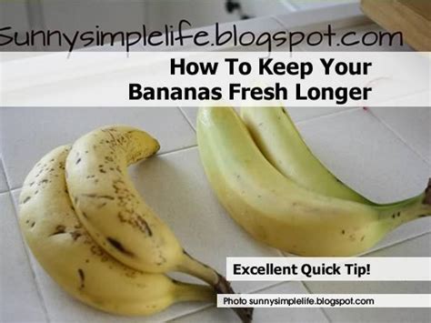 How To Keep Your Bananas Fresh Longer Food Preparation Food Facts