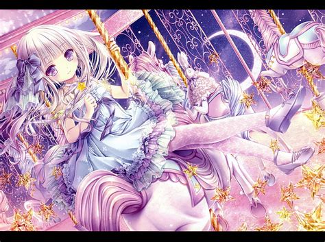 Anime Carousel Tinkle Girl Manga Pink Hd Wallpaper Peakpx