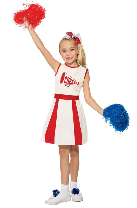 Peppy Cheerleader Child Costume Small
