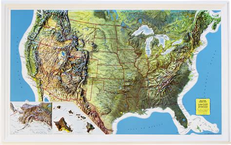 United States Relief Wall Map By Map Resources Mapsales Images And