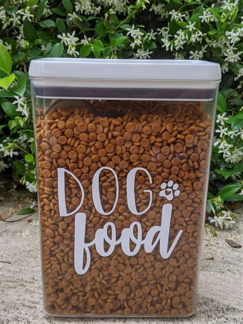 Customize and print professional quality business cards, brochures, postcards, stickers, posters, flyers and more. Dog Food Container Decal | Label Only in 2020 | Dog food ...