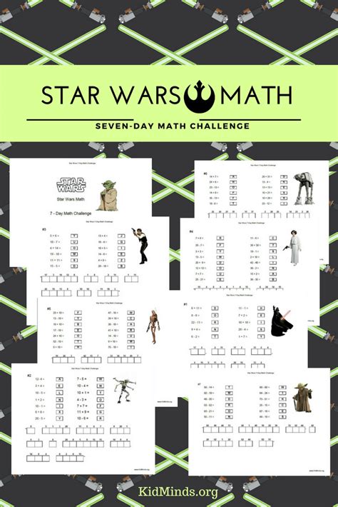 Awesome Star Wars Math Seven Day Math Challenge Kidminds