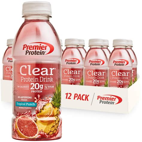 Premier Protein Clear Protein Drink Tropical Punch 20g Protein 169