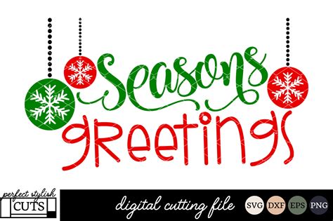 Seasons Greetings Svg Svg File