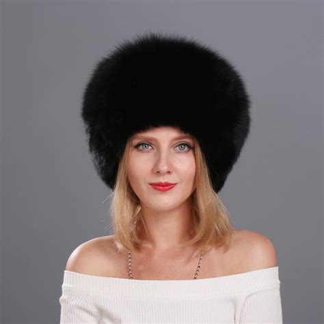 buy 2016 women s genuine fox fur cap beanies russian