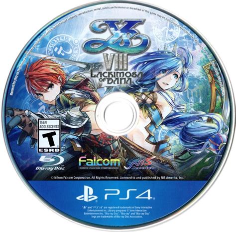 Ys Viii Lacrimosa Of Dana Cover Or Packaging Material Mobygames