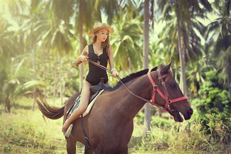 Sexy Young Woman Riding A Horse Photograph By Me Studio Fine Art America
