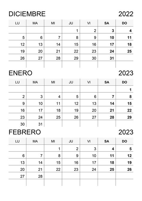 Calendario Diciembre 2022 Enero 2023 Calendarios Su Imagesee