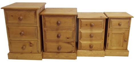 Solid Pine 3 Drawer Bedside Cabinet Chest Small Cheshire Pine And Oak
