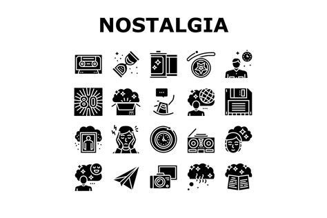 Nostalgia And Memory Collection Icons Graphic By Stockvectorwin