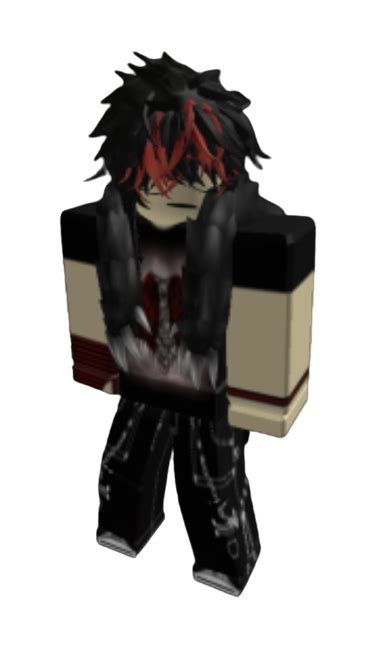 Roblox Goth Boy With Red Hair In 2022 Red Hair Boy Hairstyles Roblox