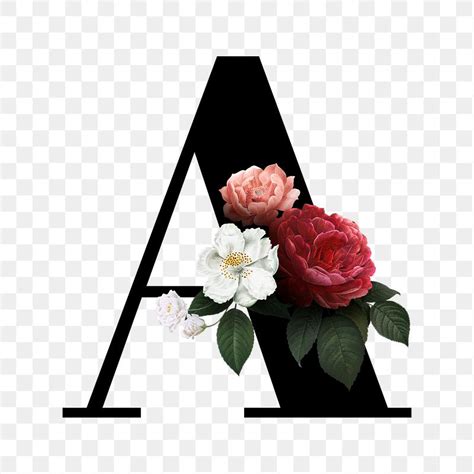 Floral Letter L Font Free Vector 583202