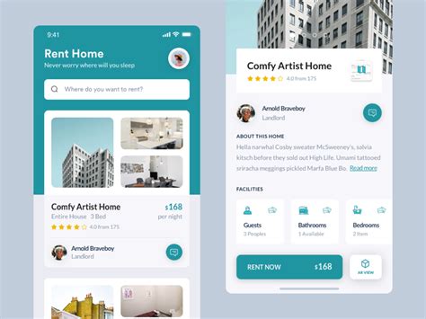 Rent Home App Concept Uplabs