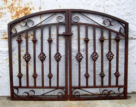 Antique Style Custom Center Divide Entrance 60 W X Etsy Wrought