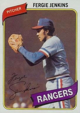 I've heard estimates of anywhere from one million prints of each card all the way up to. 1980 Topps Fergie Jenkins #390 Baseball Card Value Price Guide
