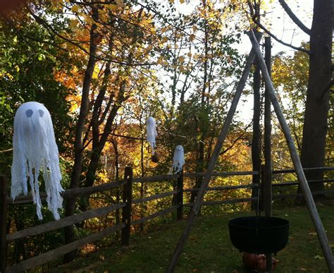 Back Yard Right Before The Party Halloween Backyard