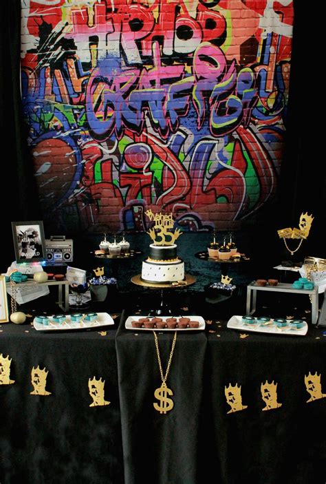 West Coast 90s Hiphop Birthday Birthday Party Ideas Photo 1 Of 16