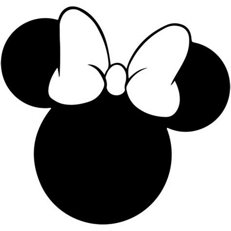 Minnie Mouse svg outline laptop cup decal SVG Digital Download