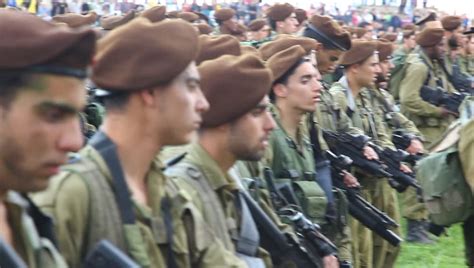 Golani Intersection Israel February 20 Golani Brigade Recruits