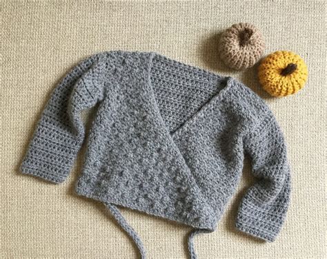 Beginner Crochet Baby Cardigan The Little Dot