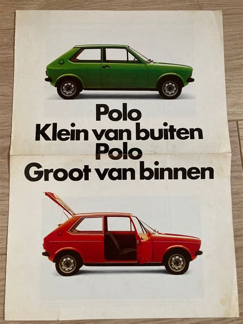 Mooie Vw Volkswagen Polo Brochure Introductie 1975 D737