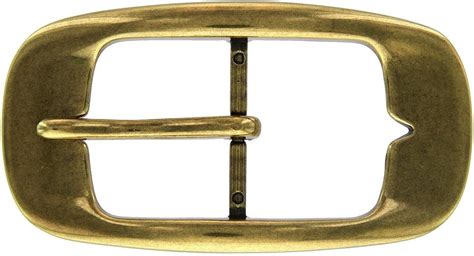 Ac0161 Oval Gold Tone Finish Belt Buckle For Men 15 Clothing