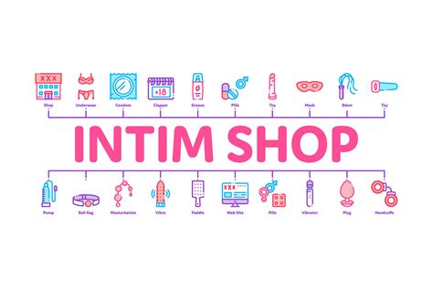 intim shop sex toys minimal infographic banner vector by pikepicture thehungryjpeg