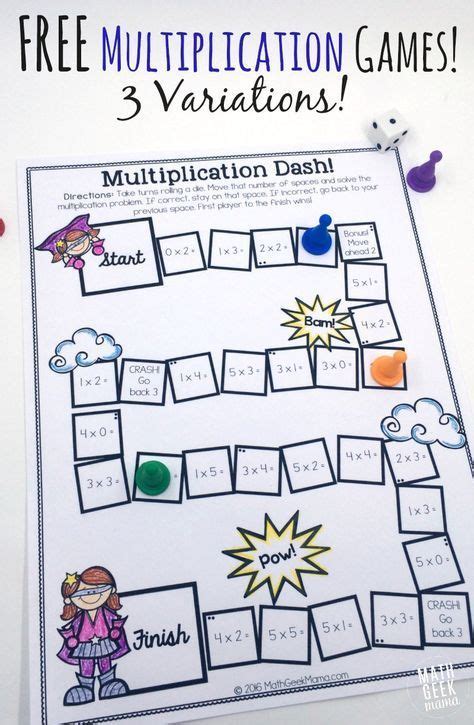 Math worksheet on writing the amount of money in words for kids. Easy, Low Prep Printable Multiplication Games! {FREE ...