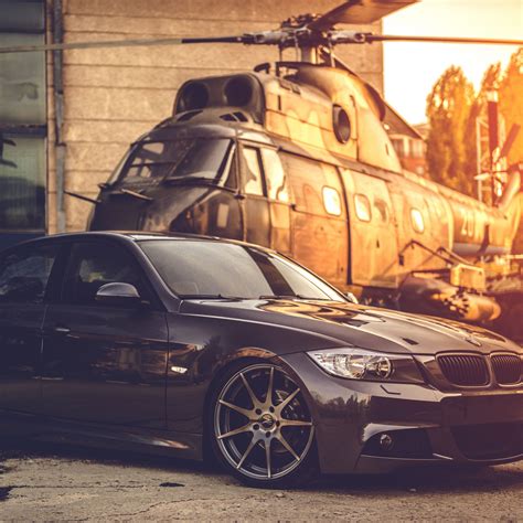download wallpaper 3415x3415 bmw e90 deep concave black helicopter ipad pro 12 9 retina for