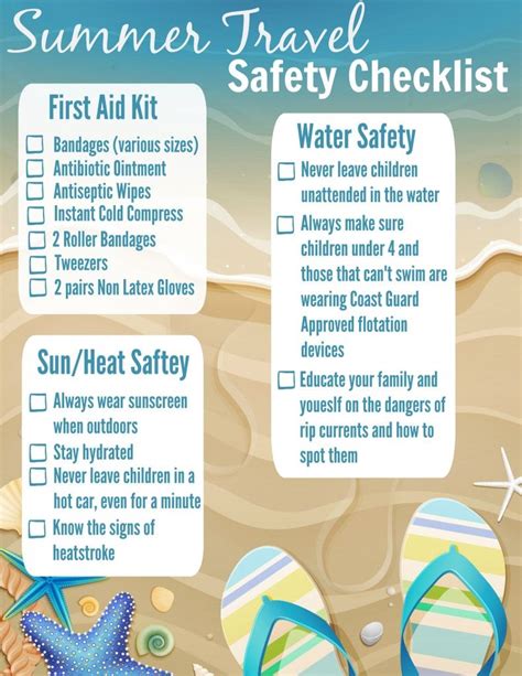Summer Travel Safety Checklist Almost Supermom Travel Safety