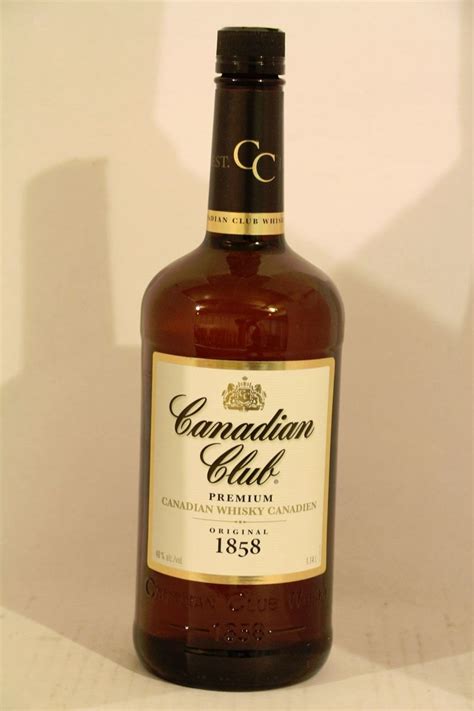 114l Bottle Of Canadian Club Premium Whisky 1858