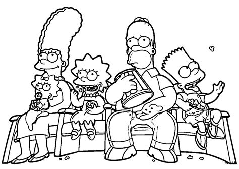 Top 10 simpsons coloring pages: 32 Simpsons Coloring Pages: Printable PDF - Print Color Craft