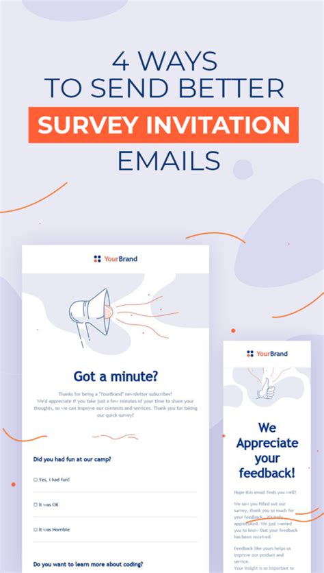 4 Ways To Send Better Survey Invitation Emails Email And Landing Page