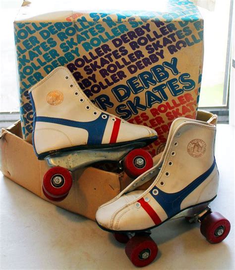 Roller Derby Roller Skates 1970s Girls Size 6 Original Box My