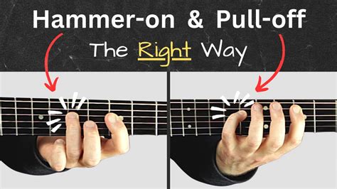 Guitar Hammer On And Pull Off Guitar Technique Tutorial