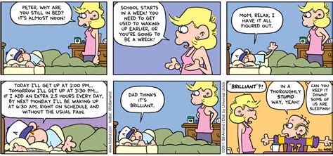 Sleep Learning Curve Back To School Foxtrot Comics By Bill Amend