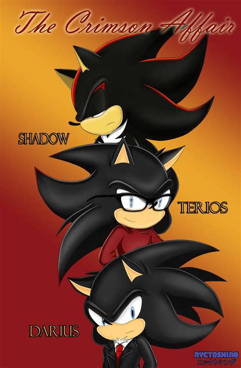 Crimson Affair: Shadow, Terios and Darius by nyctoshing | Shadow and maria, Sonic and shadow ...