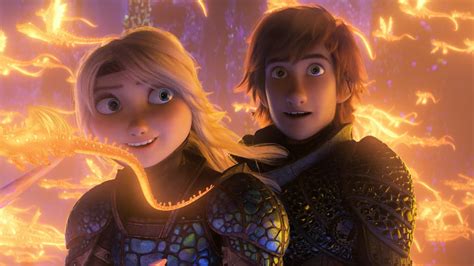 How To Train Your Dragon The Hidden World Astrid And Hiccup 4k 14272