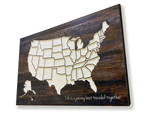 Us Map Home Wall Decor Great For Marking Travels And Etsy Uk