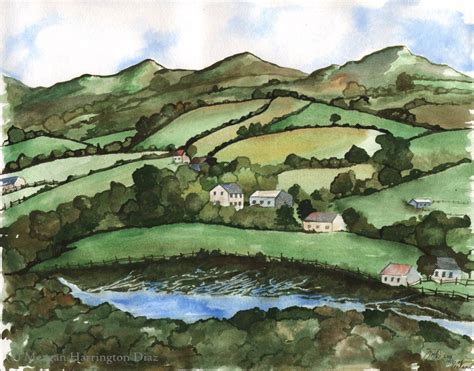 Ireland Landscape Hills Of Ireland Fine Art Print Irish Etsy